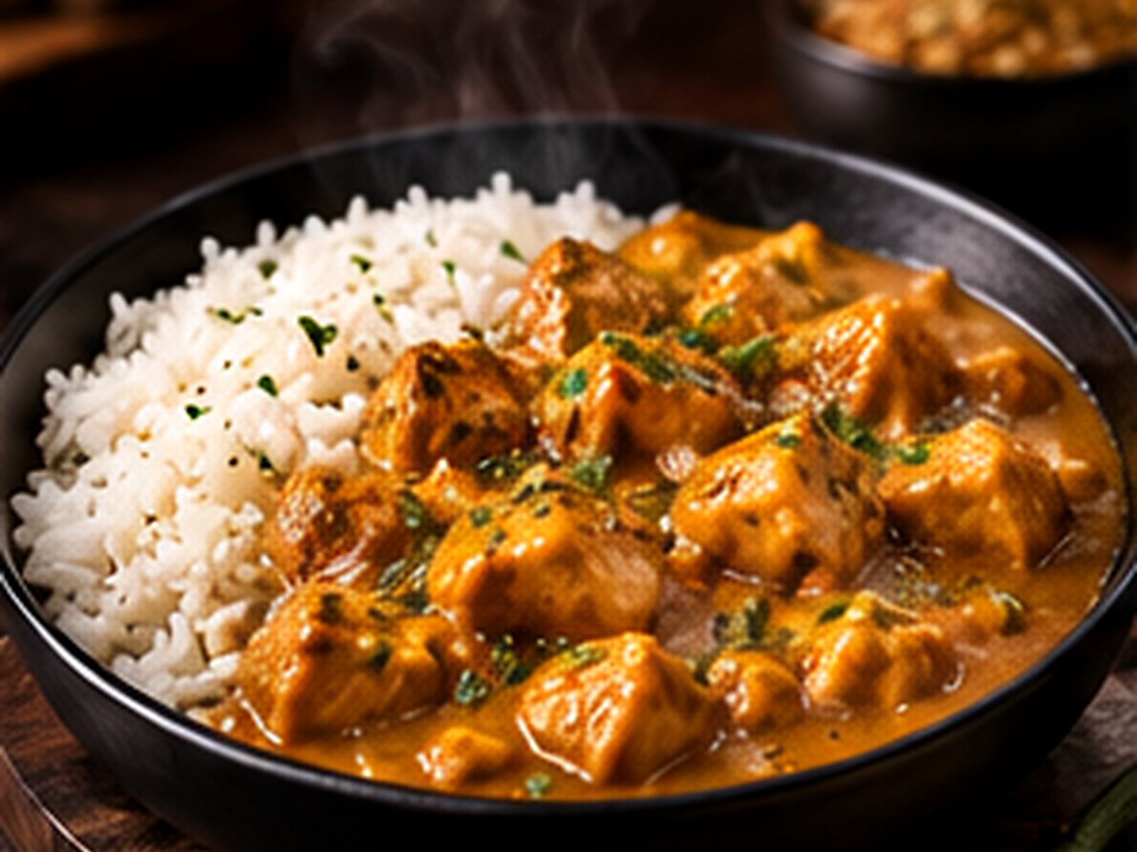 Riz sauce curry